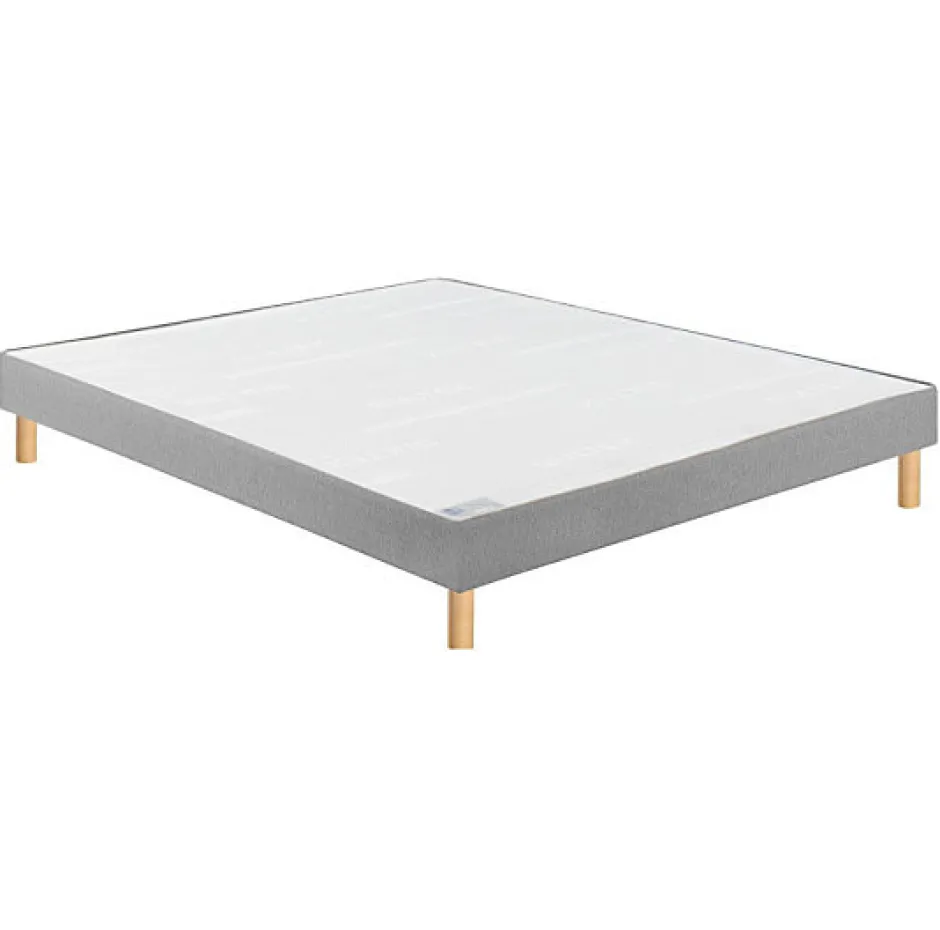 Bultex Sommier CONFORT FERME VIGOROSO DECO 200x200 Enduit Moka Lattes