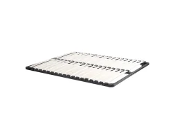 Vente-unique Sommier cadre à lattes 140 x 200 cm - 2x19 lattes - Sans pieds - Noir - KALISTA de YSMÉE Best