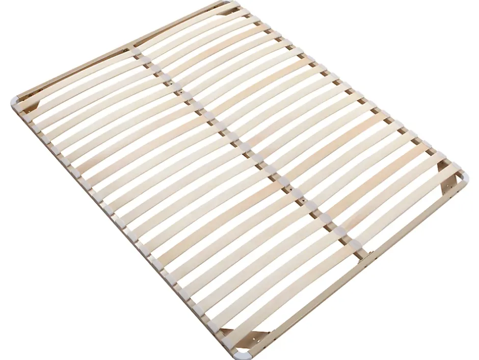 Vente-unique Sommier cadre à lattes 160 x 200 cm - 2x19 lattes - Sans pieds - Beige - KALISTA de YSMÉE Online