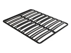 Vente-unique Sommier cadre à lattes 140 x 190 cm - 2 x 15 lattes - 3 zones soutien lombaire renforcé - Sans pied - Noir - CERRISI de YSMÉE