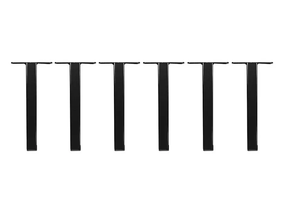 Vente-unique Sommier cadre à lattes 140 x 190 cm - 2 x 15 lattes - 3 zones soutien lombaire renforcé - Avec pied - Noir - CERRISI de YSMÉE