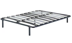 King Of Dreams Sommier Cadre à Lattes Metal 29 cm - 120x200 - 9 Larges Lattes de 12,5 cm - Metal Épaisseur 1,2 mm - Solide et Confortable - CADRE