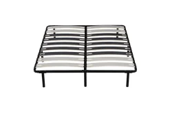 Literie Julien Sommier Cadre à Lattes Métal 29 cm - 120x190 - Compatible avec Matelas Standard - 9 Larges Lattes de 12,5 cm - Épaisseur Métal 1,2