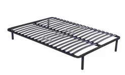 Literie Julien Sommier Cadre à lattes Renforcé 140x190 cm - Compatible avec tous matelas - Soutien réglable - 17 lattes en 9mm - Structure métal Clearance