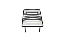 Literie Julien Sommier cadre a lattes - 80x190 cm - design solide - 9 larges lattes de 12,5 cm - montage rapide et facile - confort quotidien