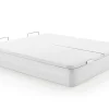 Vente-unique Sommier coffre 180 x 200 cm - Blanc mat - HESTIA de YSMÉE