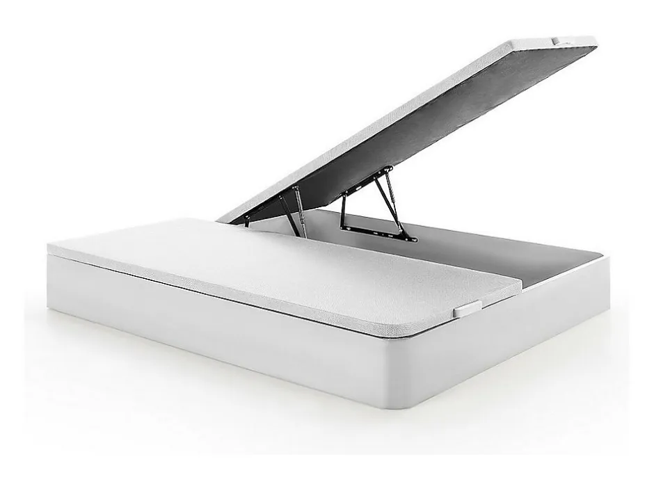 Vente-unique Sommier coffre 180 x 200 cm - Blanc mat - HESTIA de YSMÉE
