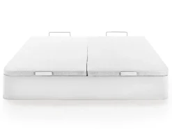 Vente-unique Sommier coffre 180 x 200 cm - Blanc mat - HESTIA de YSMÉE