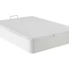 Vente-unique Sommier coffre 160 x 200 cm - Blanc mat - HESTIA de YSMÉE