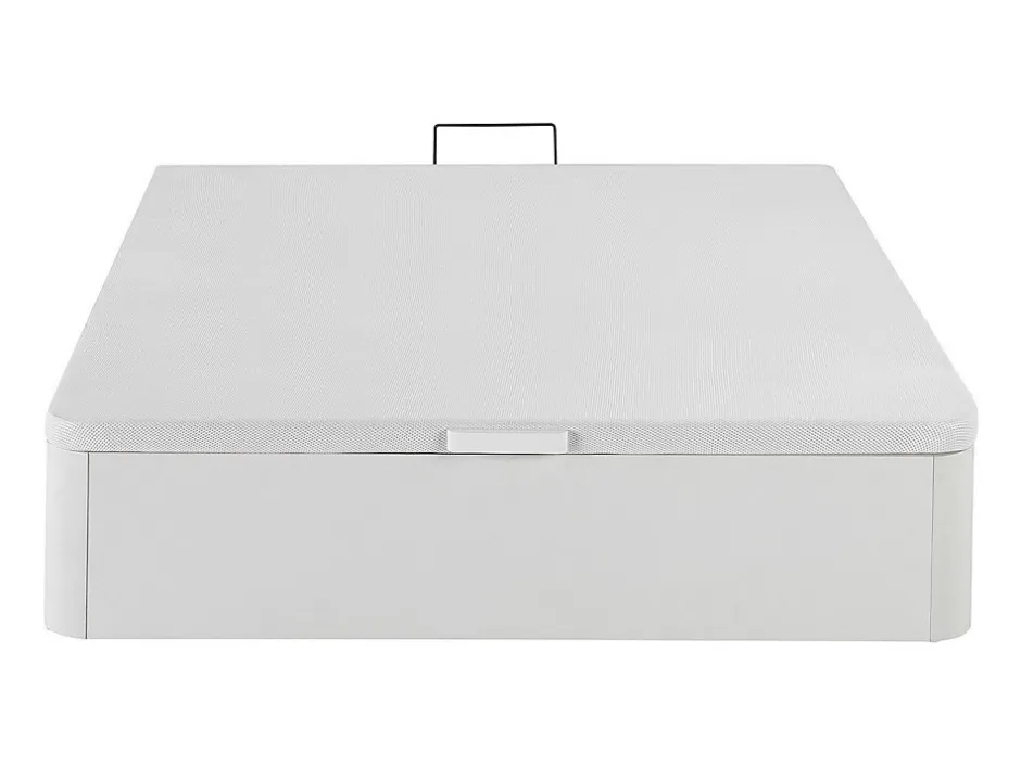 Vente-unique Sommier coffre 160 x 200 cm - Blanc mat - HESTIA de YSMÉE
