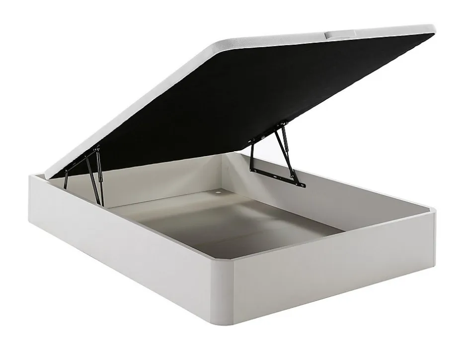 Vente-unique Sommier coffre 160 x 200 cm - Blanc mat - HESTIA de YSMÉE