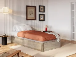 Vente-unique Sommier coffre 90 x 190 cm - Naturel clair - HESTIA de YSMÉE Hot