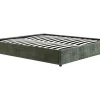 Vente-unique Sommier coffre 160 x 200 cm en tissu texturé - Vert - FIRMEO de YSMÉE