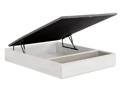 Vente-unique Sommier coffre avec tiroir 140 x 190 cm - Blanc - HESTIA de YSMÉE