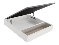 Vente-unique Sommier coffre avec tiroir 140 x 190 cm - Blanc - HESTIA de YSMÉE