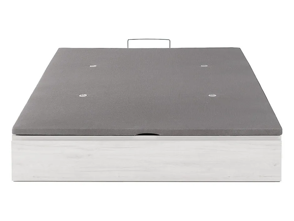 Vente-unique Sommier coffre avec tiroir 140 x 190 cm - Blanc - HESTIA de YSMÉE