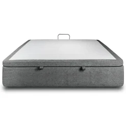 Sommeil De Plomb Sommier Coffre Tissu Gris anthracite 140x190 H39cm Sale