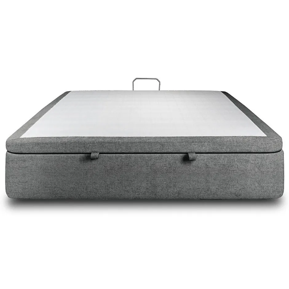 Sommeil De Plomb Sommier Coffre Tissu Gris anthracite 140x190 H39cm Sale