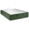 Sommeil De Plomb Sommier Coffre Tissu Vert 160x200 H39cm