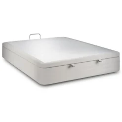 Sommeil De Plomb Sommier Coffre Velours Gris clair 180x200 H39cm
