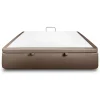 Sommeil De Plomb Sommier Coffre Velours Taupe 200x200 H39cm Sale