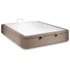 Sommeil De Plomb Sommier Coffre Velours Taupe 160x200 H39cm