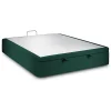 Sommeil De Plomb Sommier Coffre Velours Vert 140x190 H39cm Hot