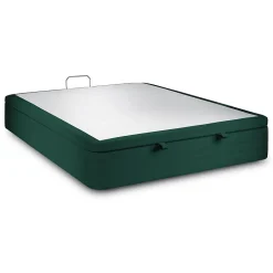 Sommeil De Plomb Sommier Coffre Velours Vert 140x190 H39cm Hot