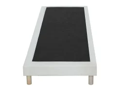 Vente-unique Sommier déco tapissier 90 x 190 cm - Beige - KOZANI de YSMÉE