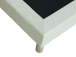 Vente-unique Sommier déco tapissier 90 x 190 cm - Beige - KOZANI de YSMÉE