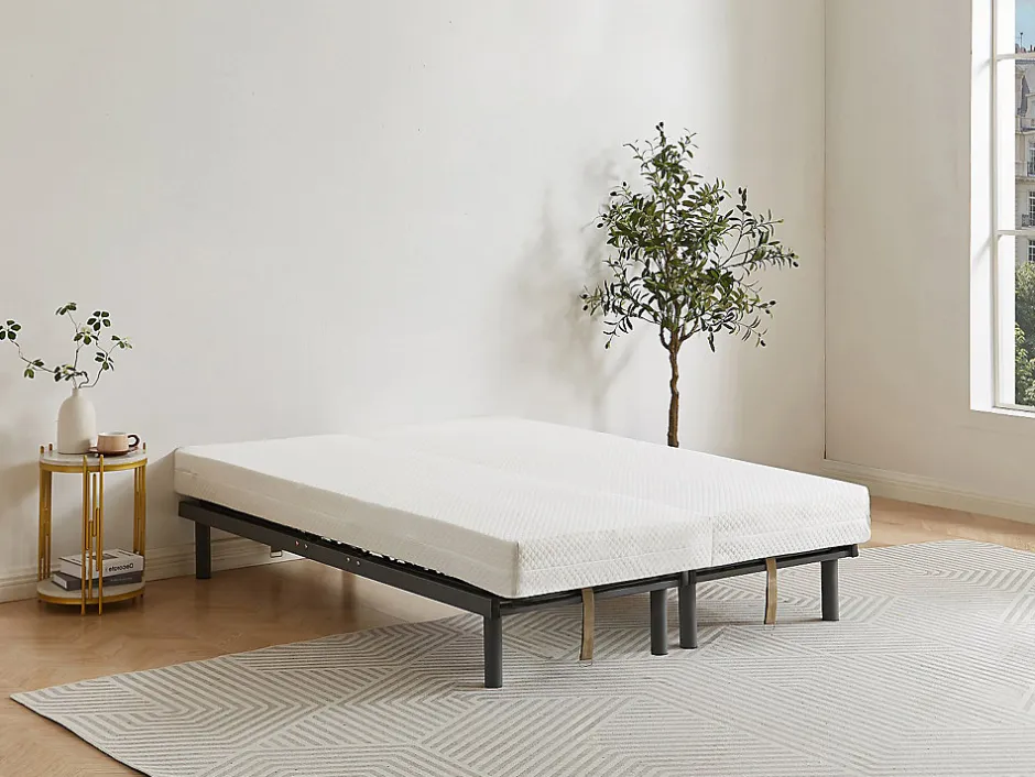 Vente-unique Sommier de relaxation lattes 3 plans de couchage - 80 x 200 cm - RUOTI de YSMÉE