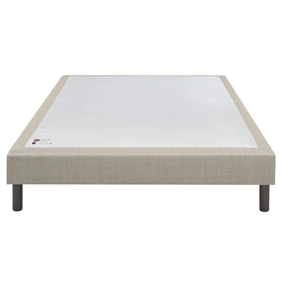 Epeda Sommier CONFORT MEDIUM DECO NATURE 140x200 Gris souris Lattes