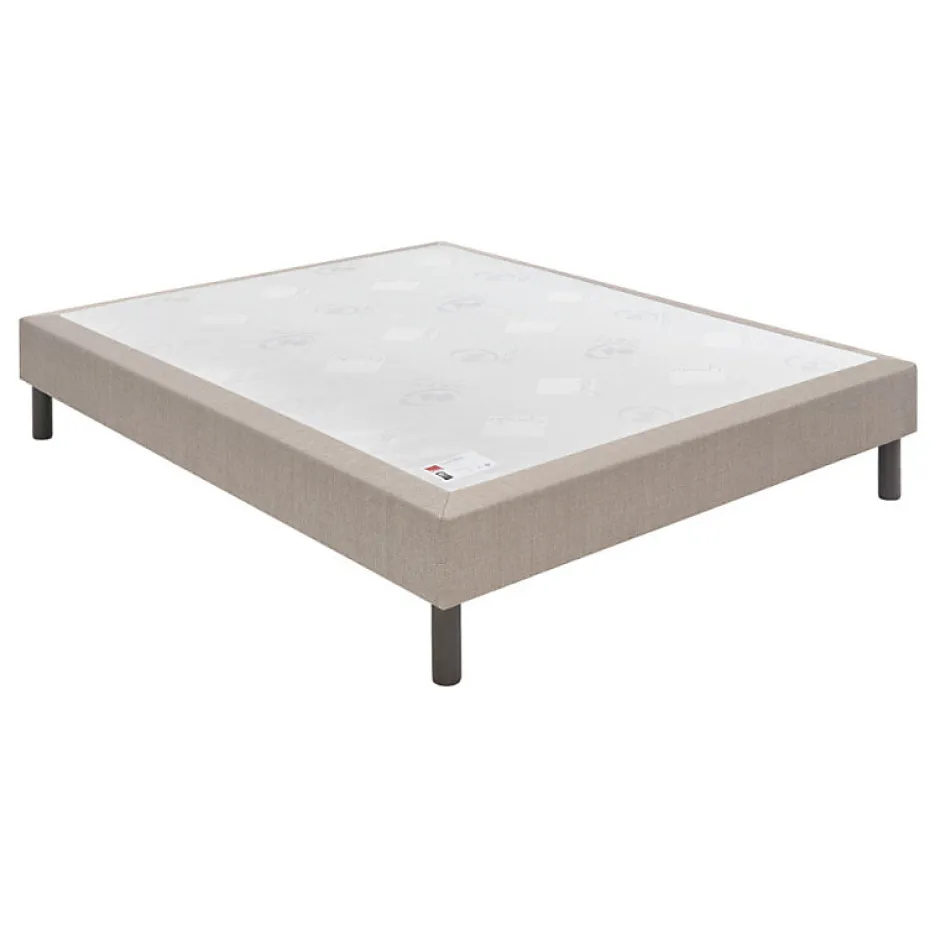 Epeda Sommier CONFORT MEDIUM DECO NATURE 80x200 Chiné Naturel Lattes