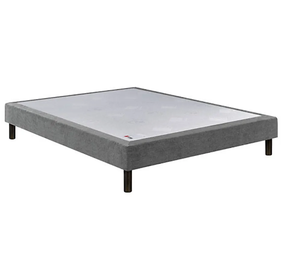 Epeda Sommier CONFORT MEDIUM DECO NATURE 140x190 Chiné Naturel Lattes Hot