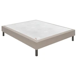 Epeda Sommier CONFORT MEDIUM DECO NATURE 140x190 Chiné Naturel Lattes Hot
