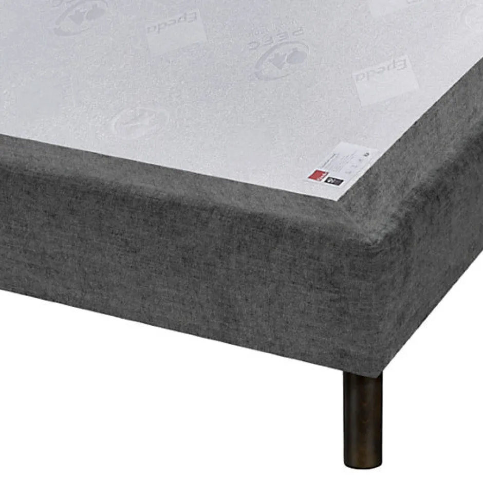 Epeda Sommier CONFORT MEDIUM DECO NATURE 140x190 Chiné Naturel Lattes Hot