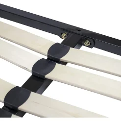 Monmobilierdesign Sommier Ergonomique à Lattes Avec Zone Lombaire Renforcée 200x200 Cm