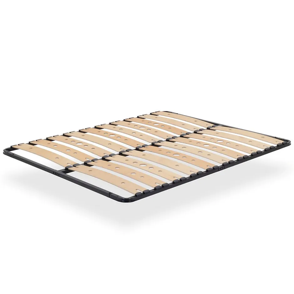 Monmobilierdesign Sommier Ergonomique à Lattes Larges Et Flexibles En Bois De Bouleau 180x200 Cm Sans Pieds