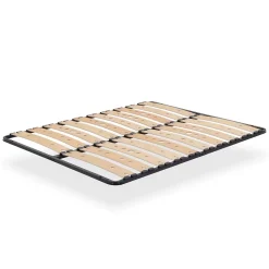 Monmobilierdesign Sommier Ergonomique à Lattes Larges Et Flexibles En Bois De Bouleau 160x200 Cm Sans Pieds