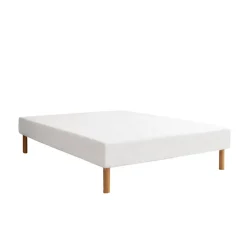 Essenzia Sommier TRADITION GRAPHIC 19cm Blanc 130x190 Lattes