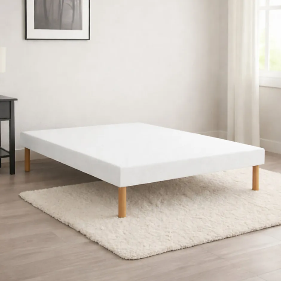 Essenzia Sommier TRADITION GRAPHIC 13cm Blanc 80x210 Lattes