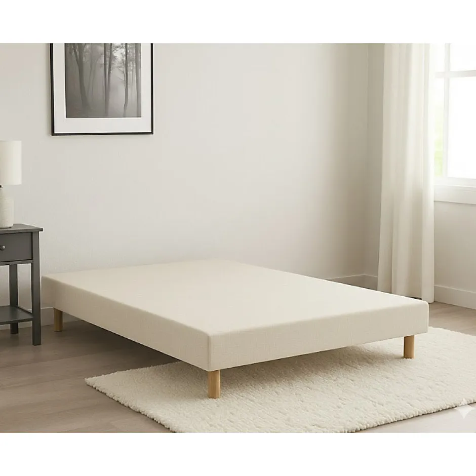 Essenzia Sommier TRADITION GRAPHIC 19cm Couleur 160x210 Gris clair Lattes