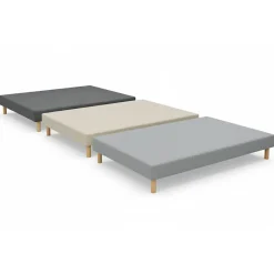 Essenzia Sommier TRADITION GRAPHIC 19cm Couleur 120x200 Gris clair Lattes