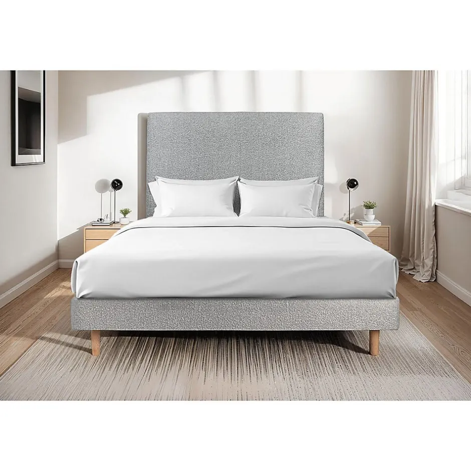 Sommeil De Plomb Sommier Kit Bouclette Gris 160x200 H29cm