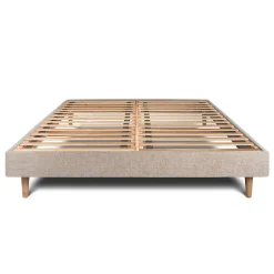 Sommeil De Plomb Sommier Kit Tissu Beige brun 160x200 H29cm Clearance