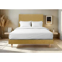Sommeil De Plomb Sommier Kit Tissu Jaune 160x200 H29cm