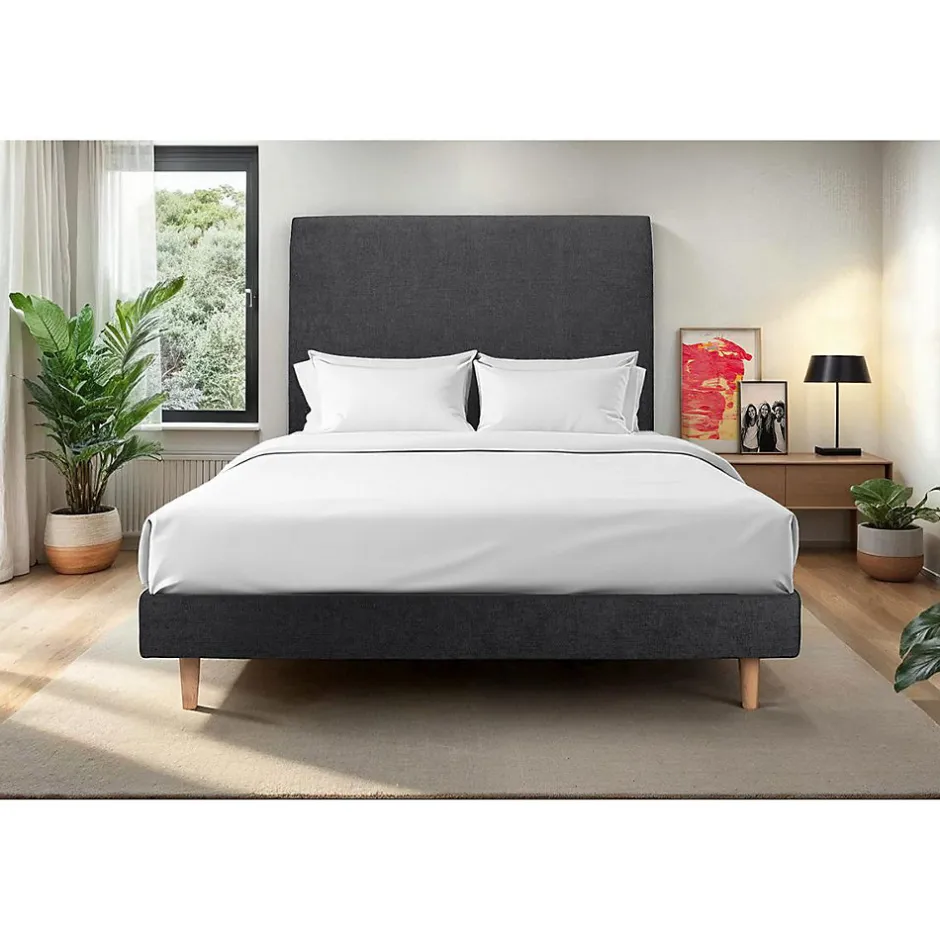 Sommeil De Plomb Sommier Kit Tissu Noir 160x200 H29cm