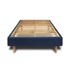 Sommeil De Plomb Sommier Kit Velours Bleu 90x200 H29cm