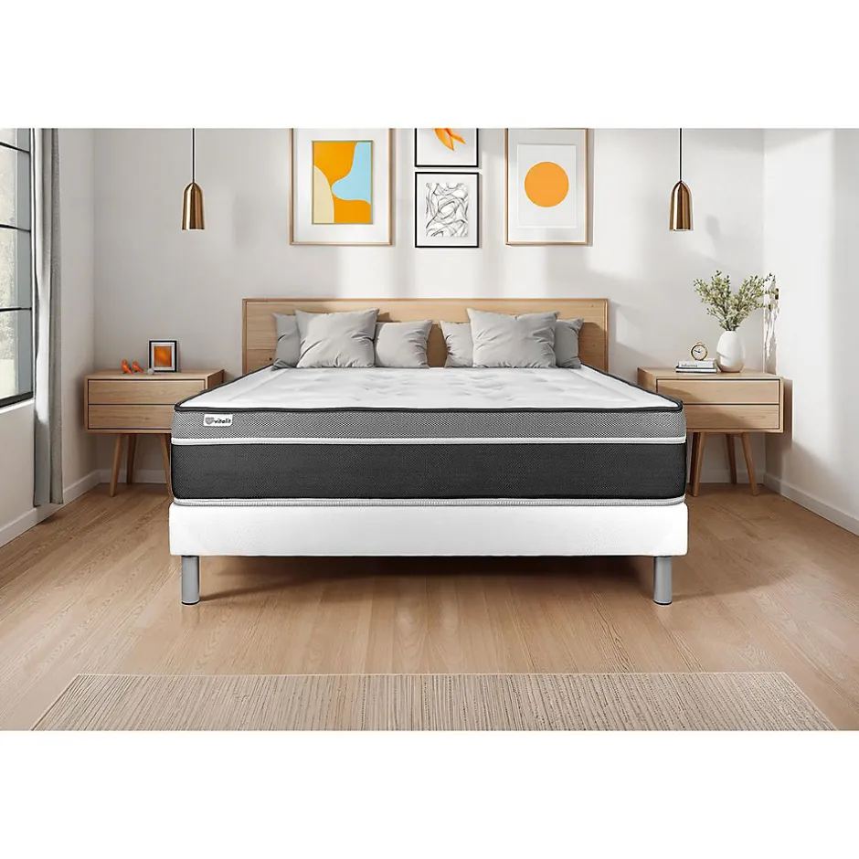 Vitalit Sommier KIT VITAL'SOM Blanc 180 x 200 cm