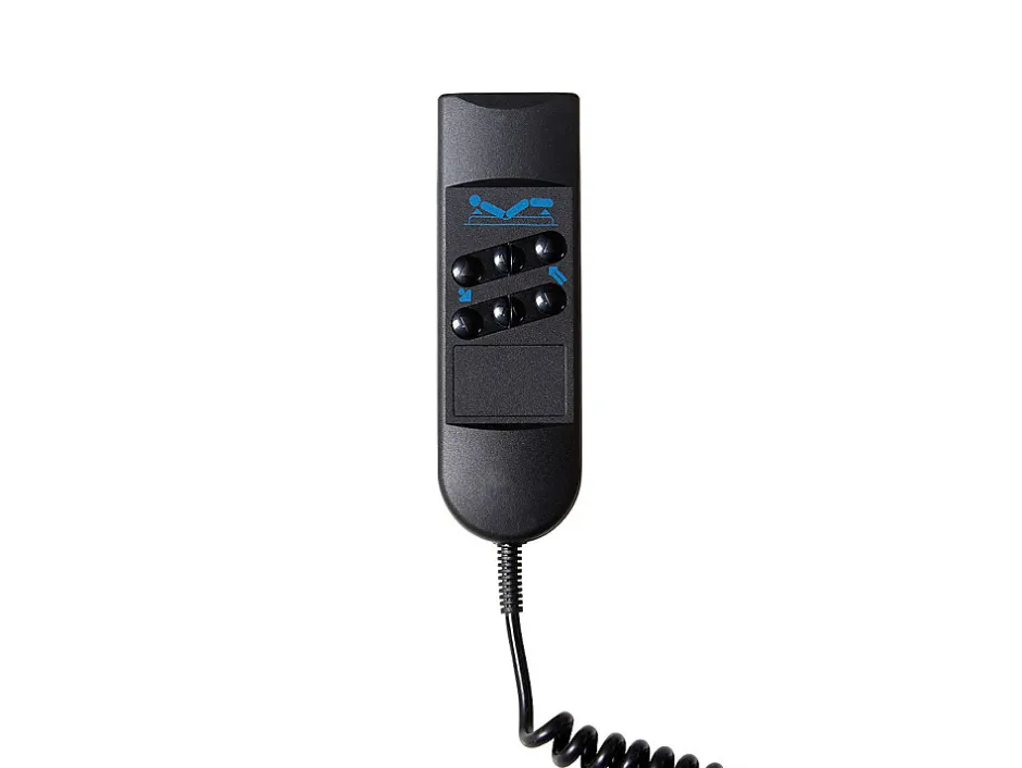 Vente-unique Sommier électrique de relaxation déco 2x65 plots - 2 x 80 x 200 cm - Noir - NAFURI de YSMÉE